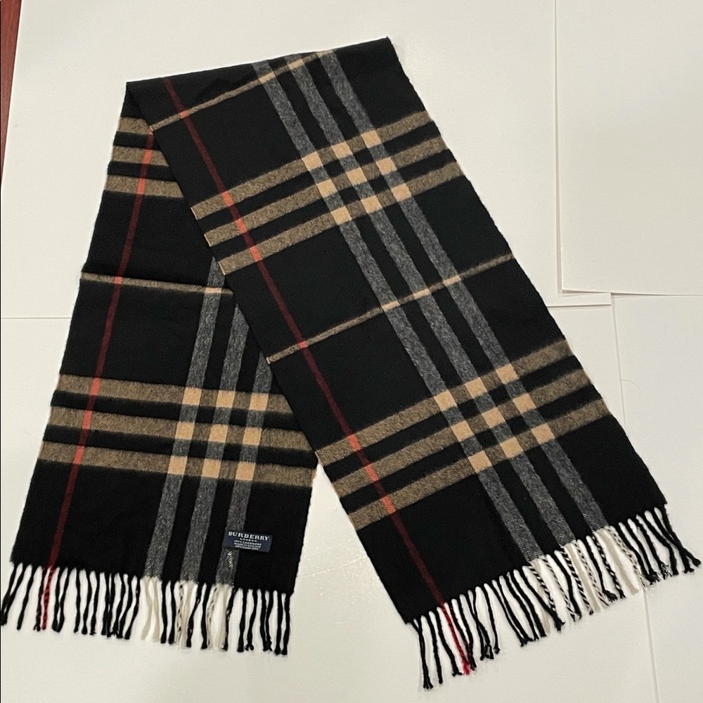 Authentic Vintage Cashmere Burberry Scarf